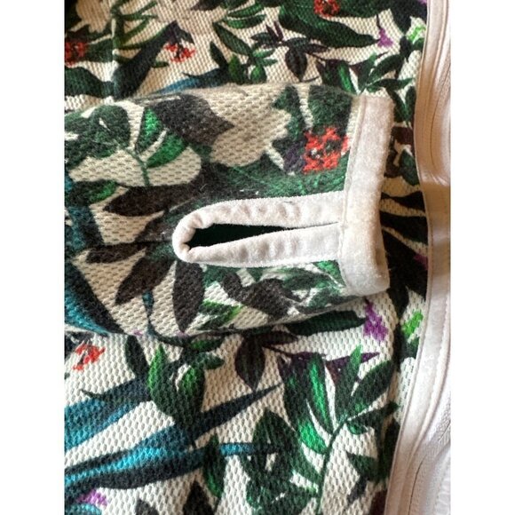 Le Coq Sportiff Floral Hooded Jacket Size Medium - Picture 2 of 6